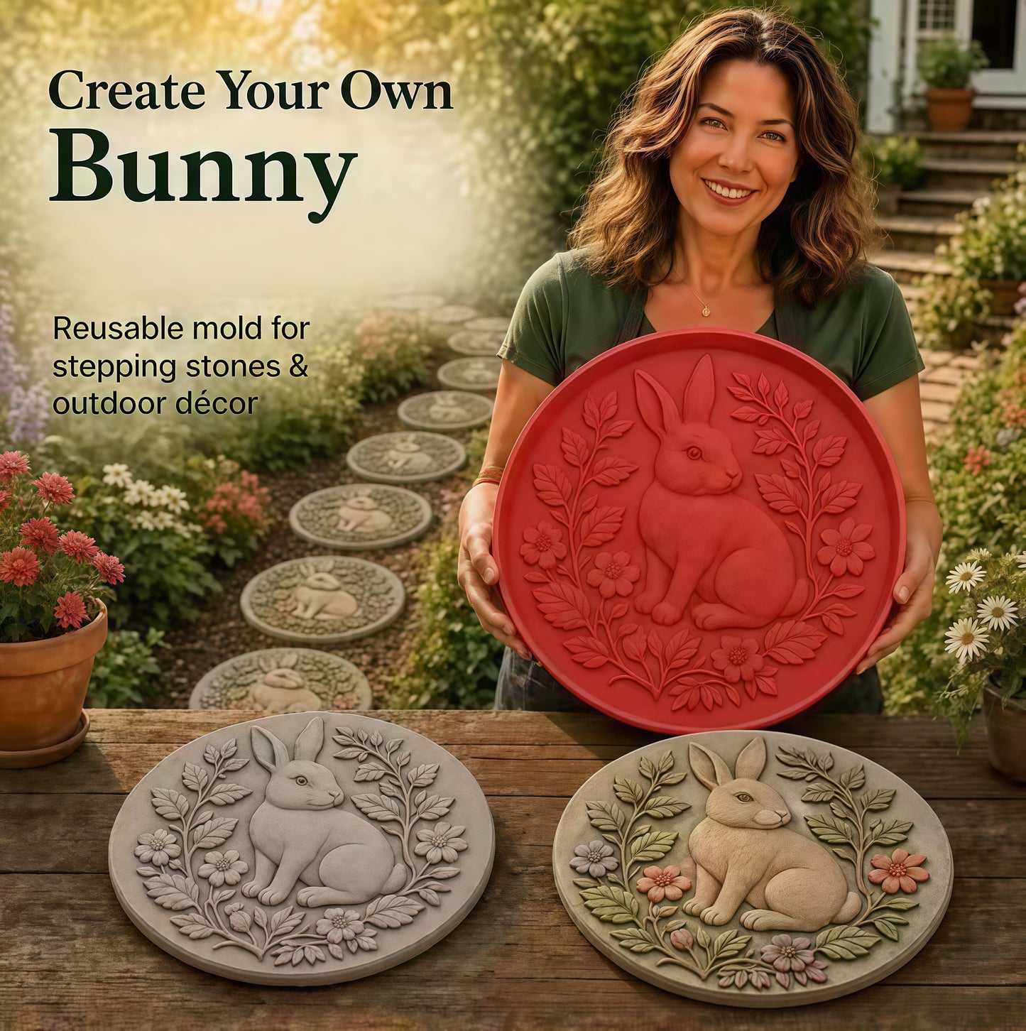 💥 LAST DAY 49% OFF - 🌻 Reusable Sunflower Stepping Stone Mold (📦Buy 3 Free Shipping)