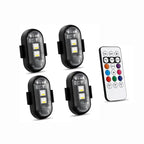 Multi-Mode RGB Bike Flash Light Wireless Remote Night Riding Safety