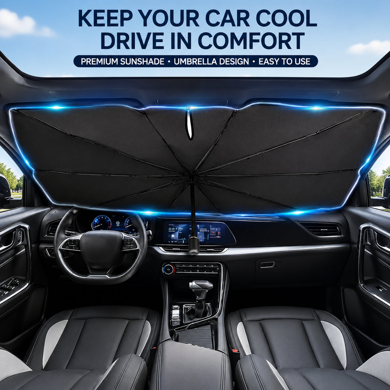 Foldable Anti-UV Windshield Sunshade