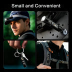 🔧K2 Mini Keychain EDC Flashlight | 500LM USB‑C Torch with Emergency Fire Starter & Window Breaker