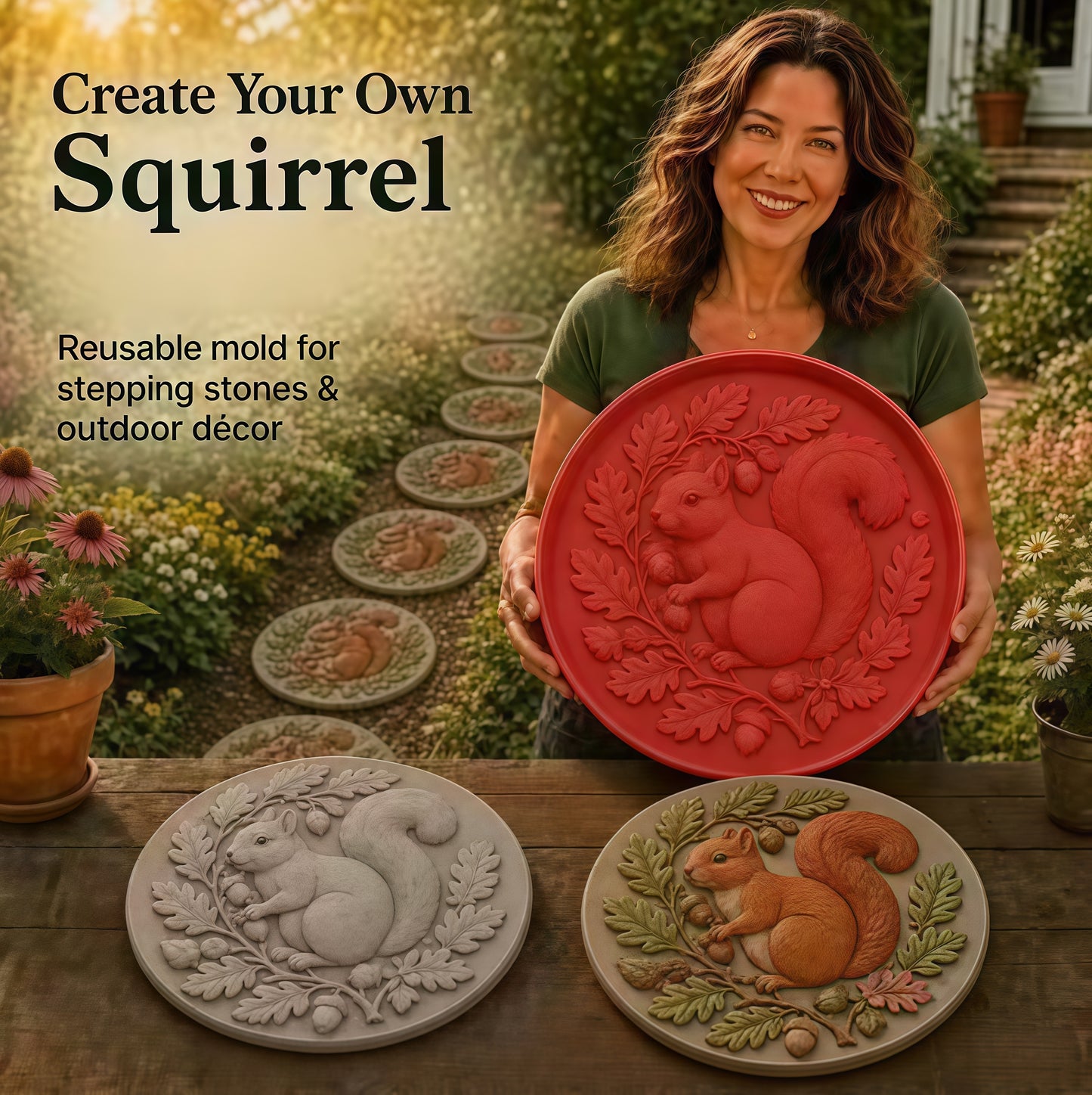 💥 LAST DAY 49% OFF - 🌻 Reusable Sunflower Stepping Stone Mold (📦Buy 3 Free Shipping)