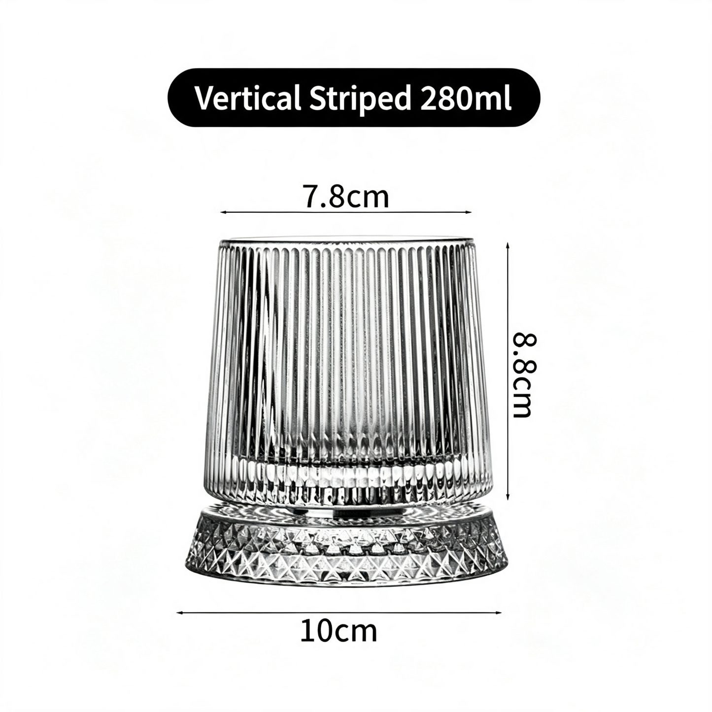 Luxury 360° Spinning Crystal Glass – Star-Cut Stress Relief Whiskey & Wine Glass, Elegant European Barware Gift，Rotating Glass Cup Spinning Glass Cup