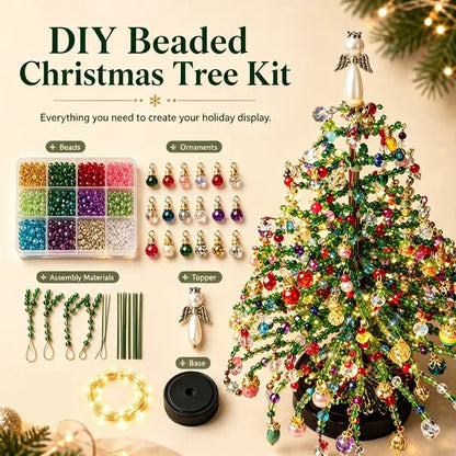 🎄✨ DIY Beaded Christmas Tree Kit – 🎅Create Your Own Sparkling Holiday Decoration
