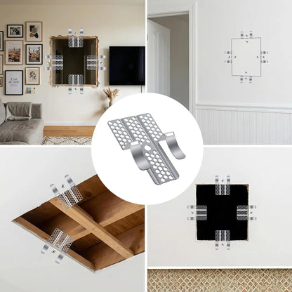 Easy-to-Install 1/2-Inch Drywall Clips,Drywall Repair Tools, Professional Wall Hole Repair Kit and Drywall, Sturdy Metal-Backed Clips with Screws for Home
