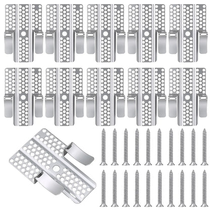 Easy-to-Install 1/2-Inch Drywall Clips,Drywall Repair Tools, Professional Wall Hole Repair Kit and Drywall, Sturdy Metal-Backed Clips with Screws for Home