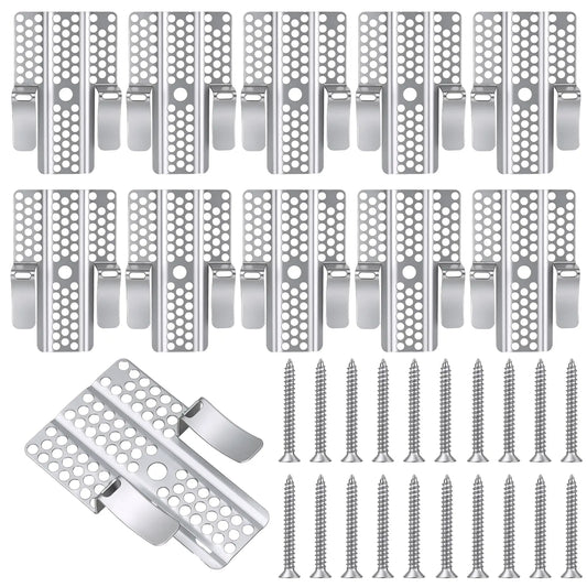 Easy-to-Install 1/2-Inch Drywall Clips,Drywall Repair Tools, Professional Wall Hole Repair Kit and Drywall, Sturdy Metal-Backed Clips with Screws for Home