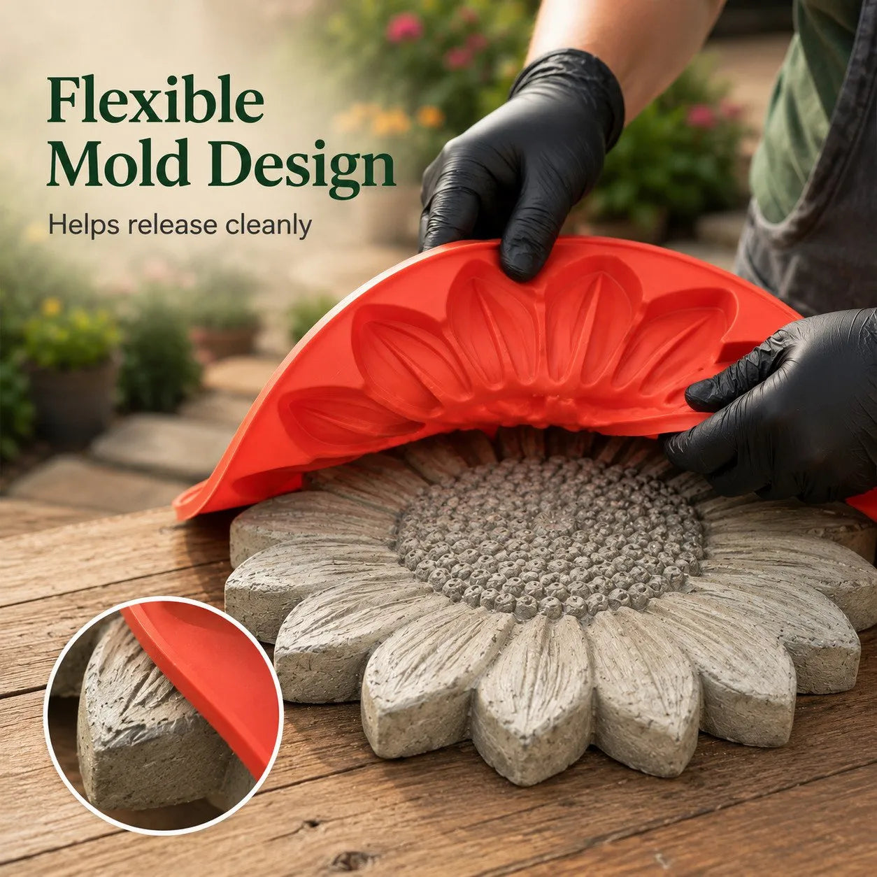 💥 LAST DAY 49% OFF - 🌻 Reusable Sunflower Stepping Stone Mold (📦Buy 3 Free Shipping)