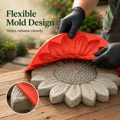 💥 LAST DAY 49% OFF - 🌻 Reusable Sunflower Stepping Stone Mold (📦Buy 3 Free Shipping)