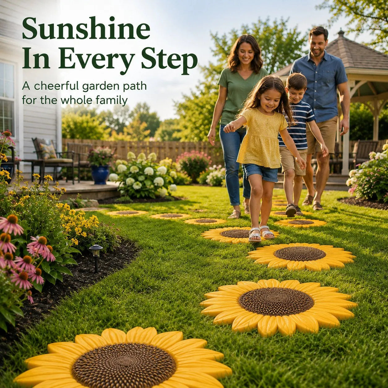 💥 LAST DAY 49% OFF - 🌻 Reusable Sunflower Stepping Stone Mold (📦Buy 3 Free Shipping)