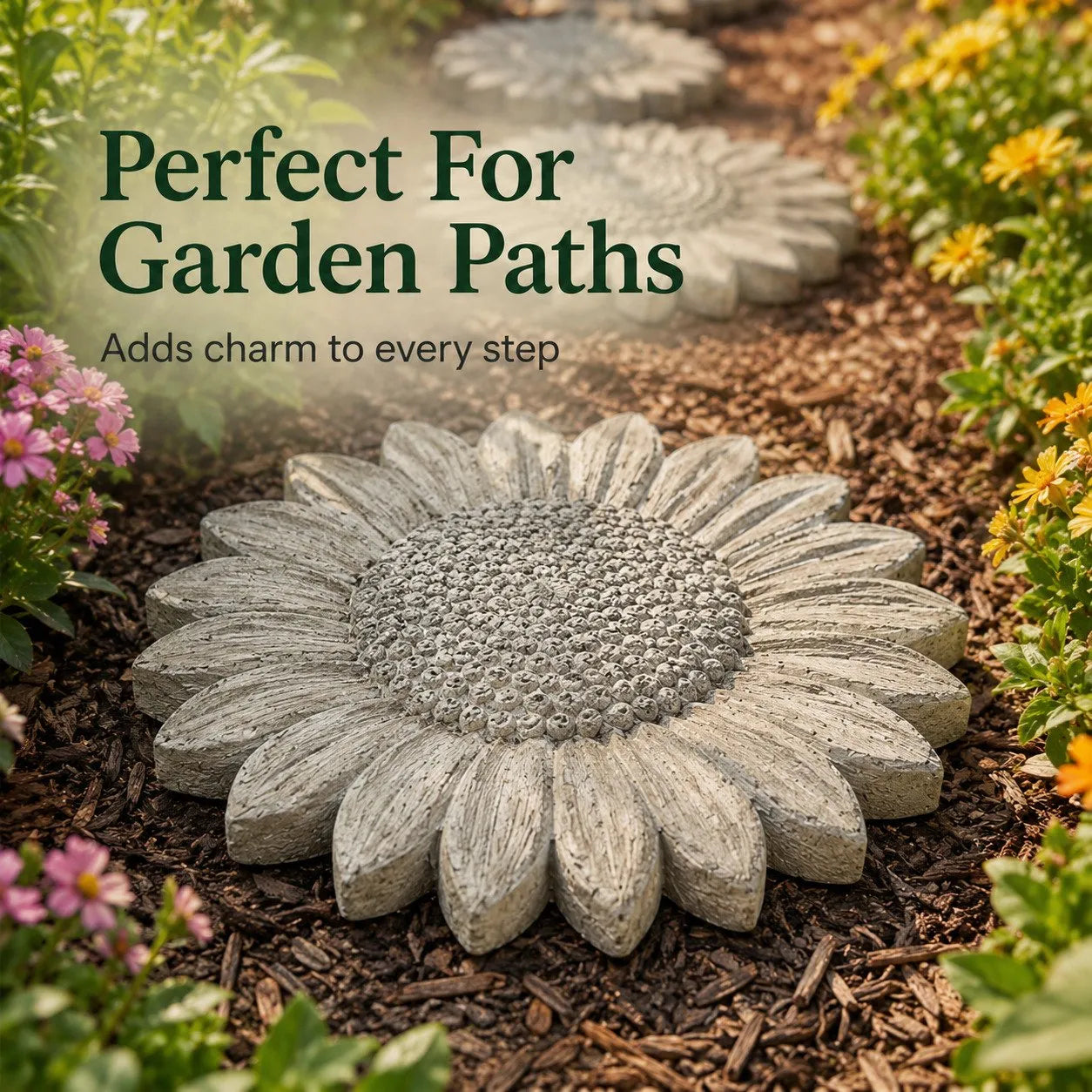 💥 LAST DAY 49% OFF - 🌻 Reusable Sunflower Stepping Stone Mold (📦Buy 3 Free Shipping)