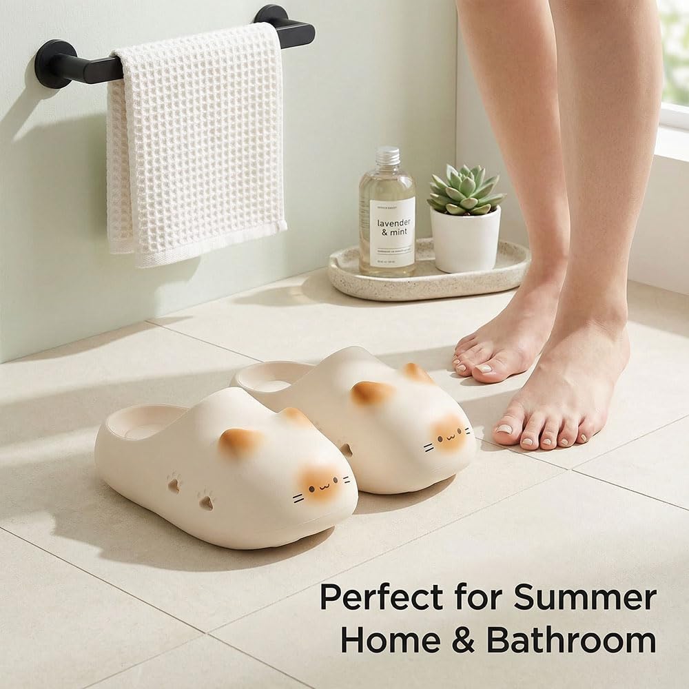 Cat Paw Print Shoe Summer, Unisex Cute Cat Paw Slippers